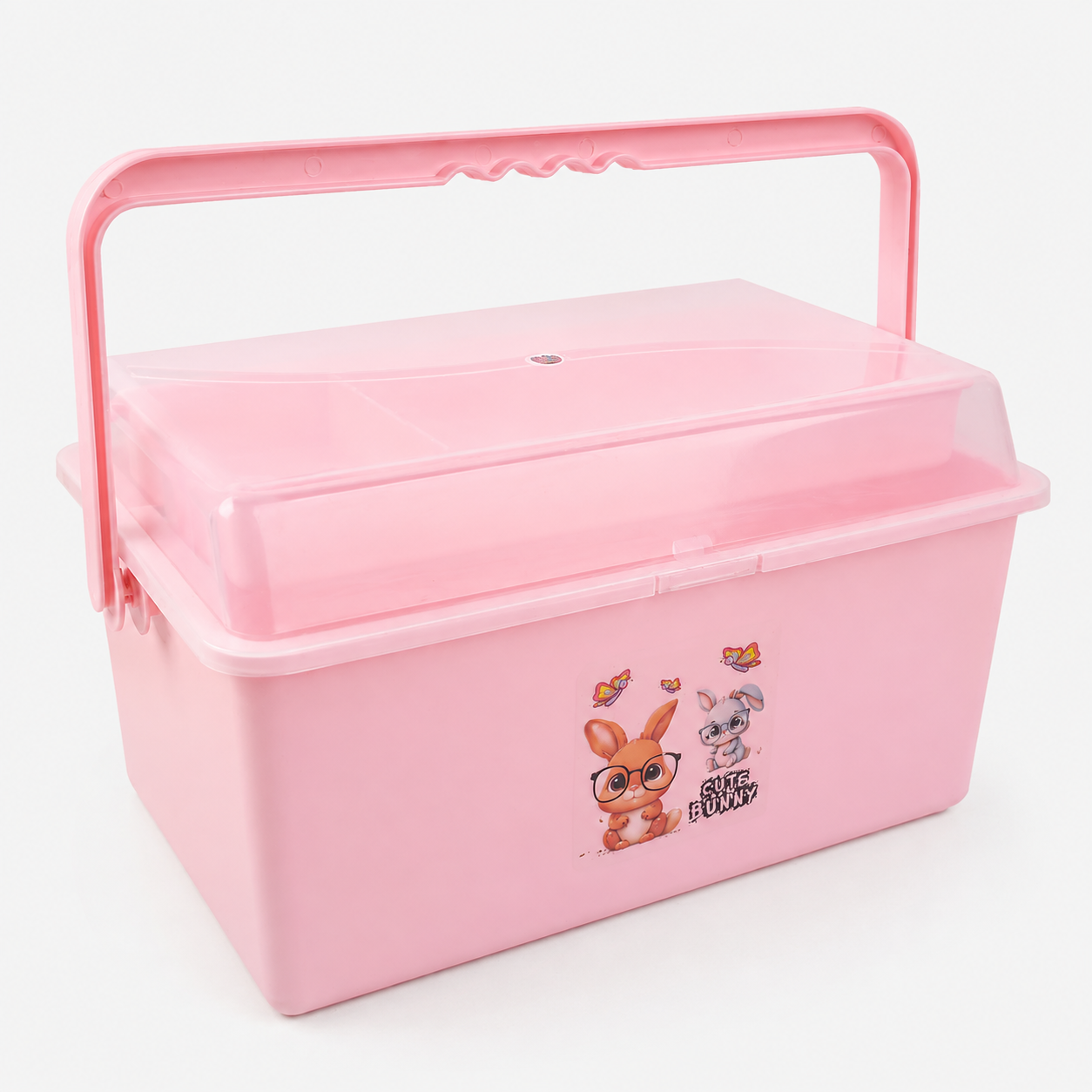 Baby Accessories Storage Box with Handle-Pink