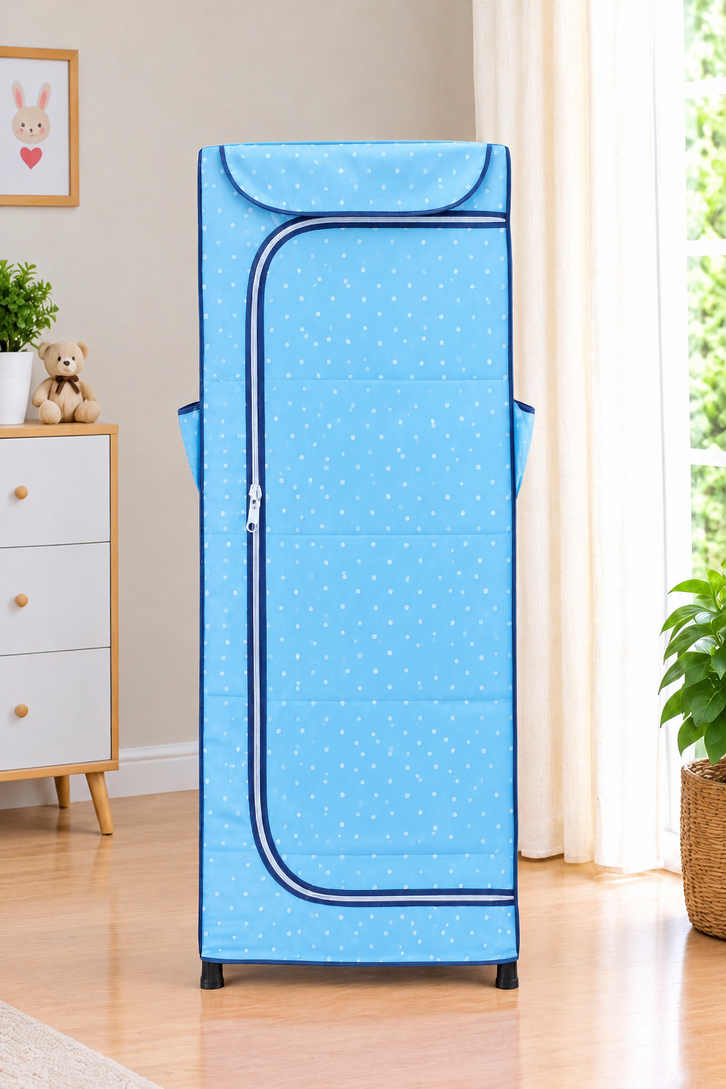 MotherTouch 4 shelf wardrobe - Light Blue