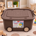 Aqua plast Wheel Junior Storage Box CHOCOLATE BROWN