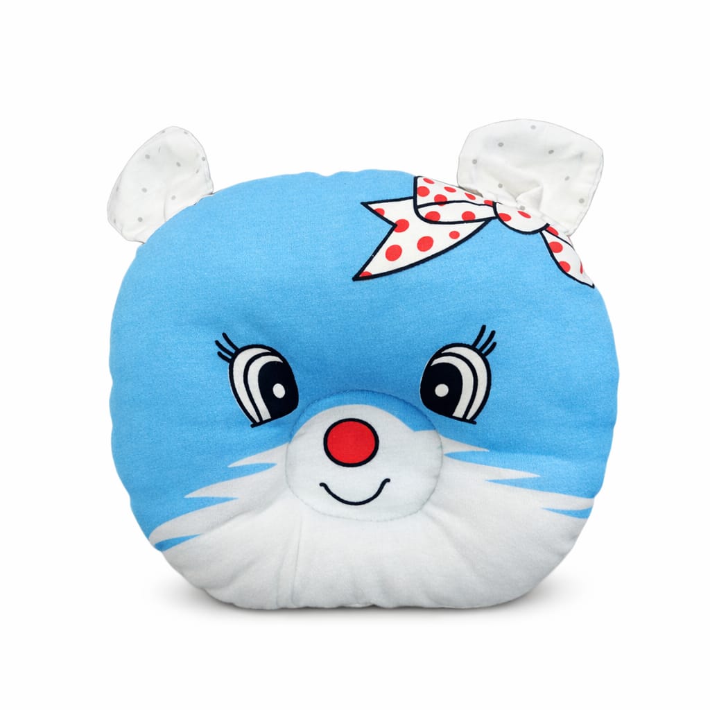 Head shaping round pillow -BLUE