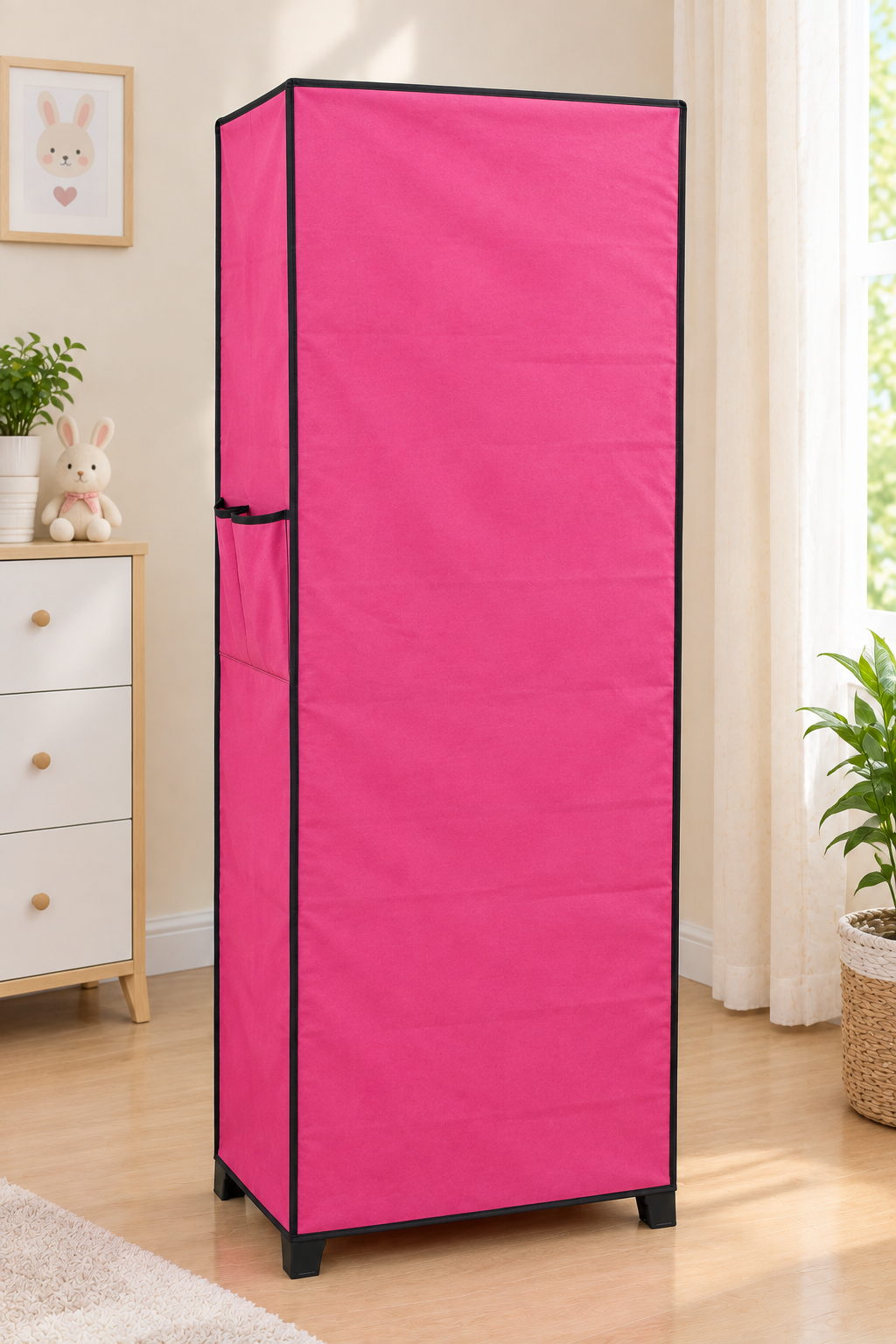 MotherTouch 5 Shelves Wardrobe-Pink
