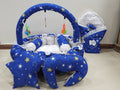 11 PCs Cotton Flower Bed-Star(Navy Blue)