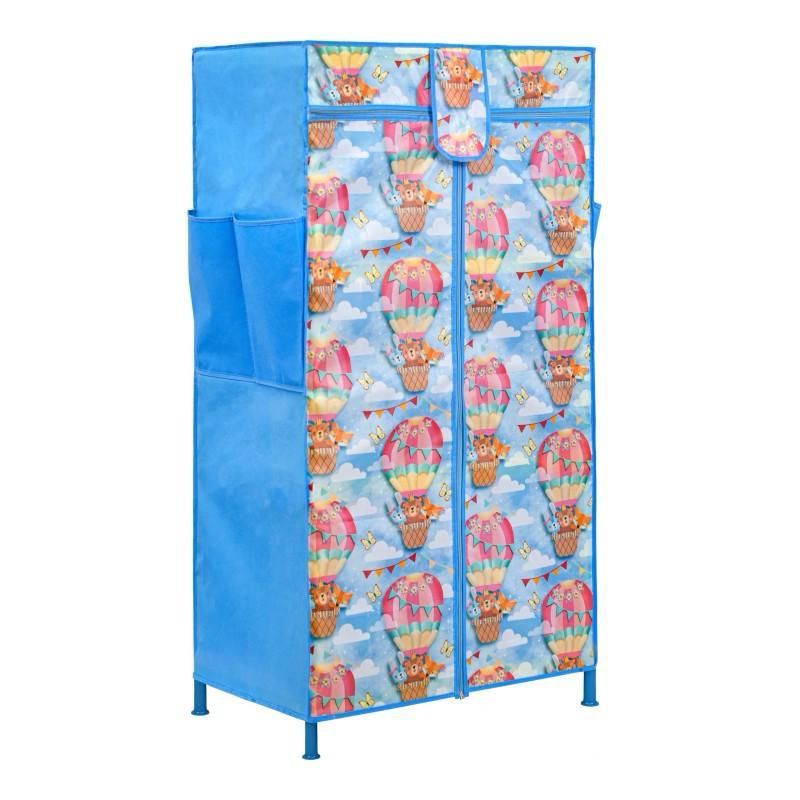 Toddlers 3 shelf foldable wardrobe - Blue