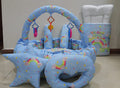 Round bed 11pcs baby bedding set - Blue