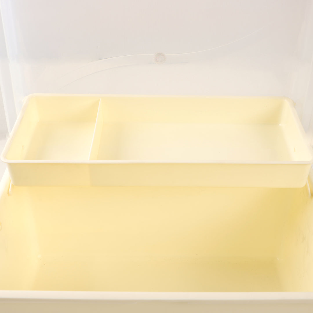 Baby Accessories Storage Box with Handle-Off White