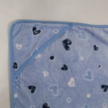 Cuddle Me hooded wrapping sheets blue