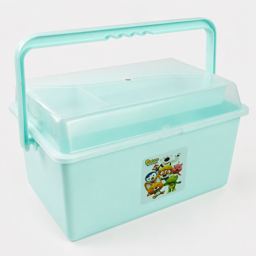 Baby Accessories Storage Box with Handle-Green